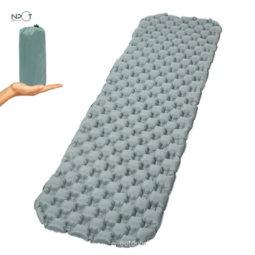 NPOT custom outdoor inflatable ultralight sleeping pad mat inflatable sleeping camping